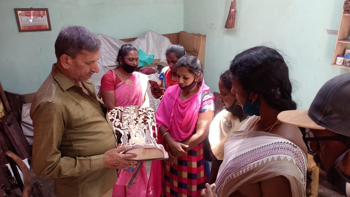 Exposure visit to Cauvery Karnataka State Handicraft Development Corporation Ltd, Karnataka